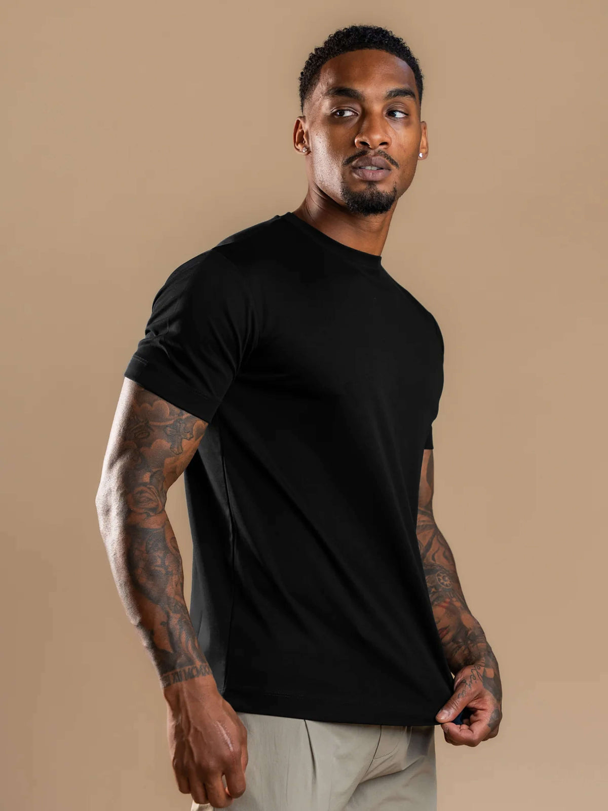 Essential Lux T-Shirt - Mixed 3 Pack - Black