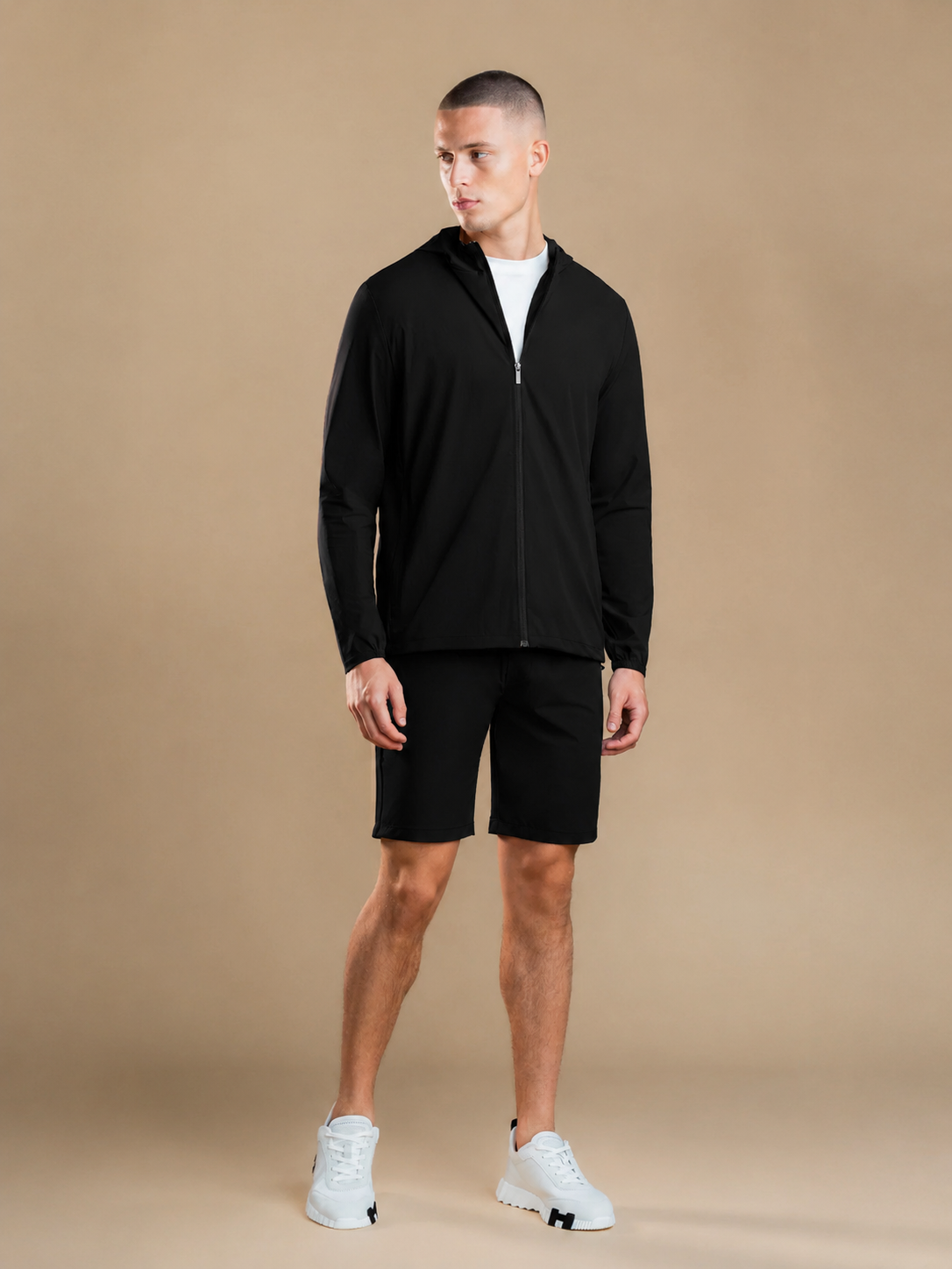Tech Windbreaker Set - Black